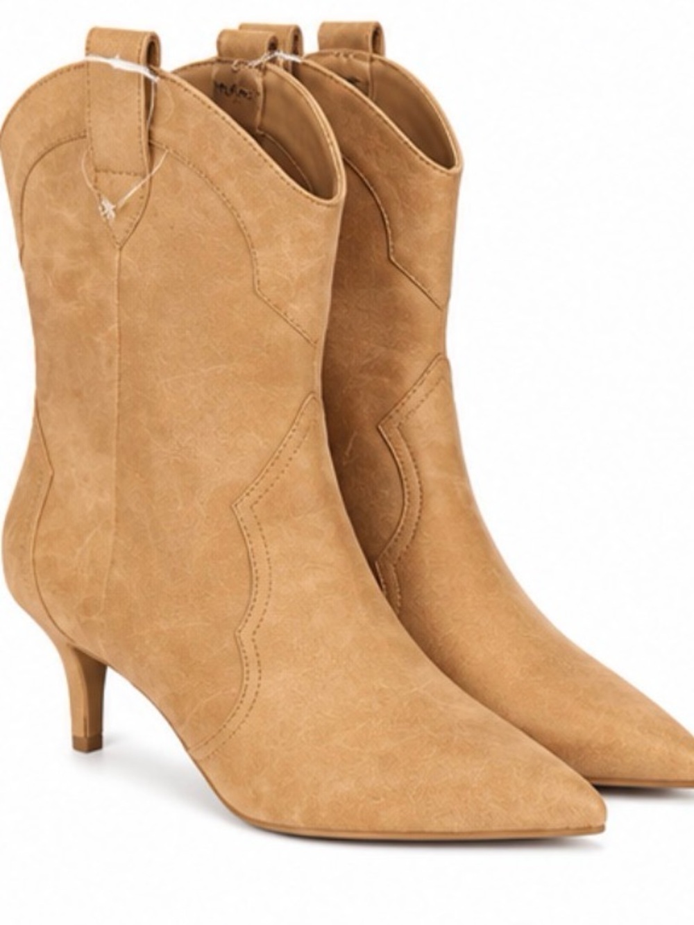 NWOT DV by Dolce Vita Apres Tan Western Pointed-Toe Boots Size 8